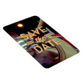 Save the Date Vintag-Prop-Flugzeug Magnet (Rechte Seite)