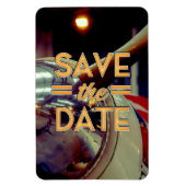 Save the Date Vintag-Prop-Flugzeug Magnet (Vertikal)