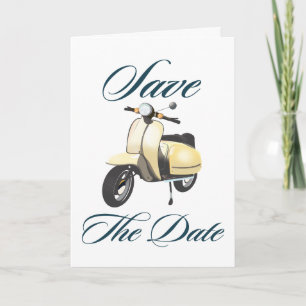 Save the Date Vintag Scooter