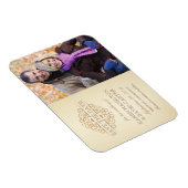 Save the Date Vintag Scrolls Foto Magnet (Rechte Seite)
