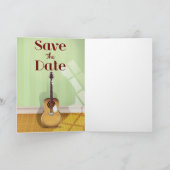 Save the Date Vintage akustische Gitarre (Innenseite)