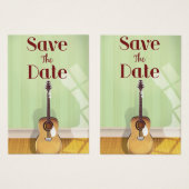 Save the Date Vintage akustische Gitarre (Vorne & Hinten)