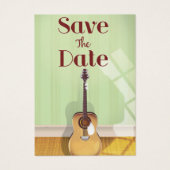 Save the Date Vintage akustische Gitarre (Vorderseite)