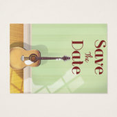 Save the Date Vintage akustische Gitarre (Rückseite)