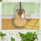 Save the Date Vintage akustische Gitarre Geschirrtuch (Gefaltet)