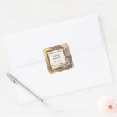 Save the Date Vintage Aufkleber (Umschlag)