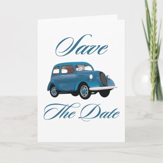 Save the Date Vintage Car (Vorderseite)