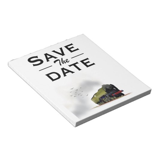 Save the Date Vintage Einladung Notizblock (angewinkelt)