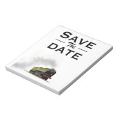 Save the Date Vintage Einladung Notizblock (Rotiert)