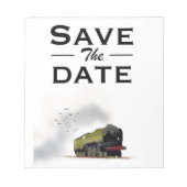 Save the Date Vintage Einladung Notizblock (Vorderseite)