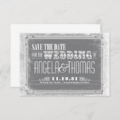 Save the Date Vintage Einladungen (Vorne/Hinten)