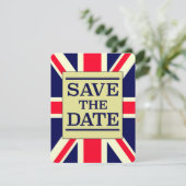 Save the Date Vintage Gewerkschaft Jack (Stehend Vorderseite)