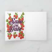 Save the Date Vintage Himbeeren (Innenseite)