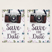 Save the Date Vintage Kamera (Vorne & Hinten)