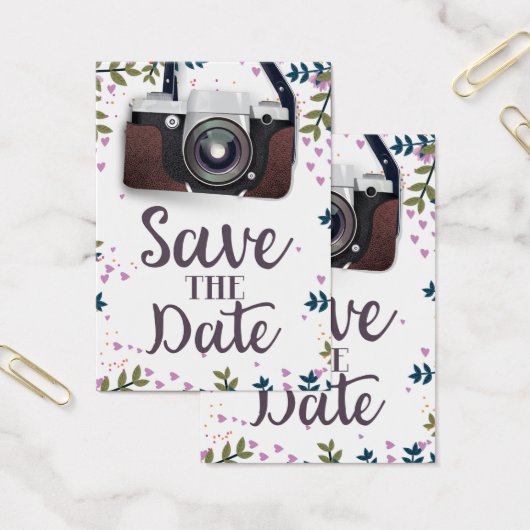 Save the Date Vintage Kamera (Büro)