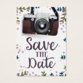 Save the Date Vintage Kamera (Vorderseite)