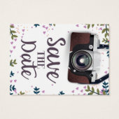 Save the Date Vintage Kamera (Rückseite)