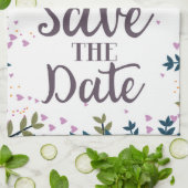 Save the Date Vintage Kamera Geschirrtuch (Gefaltet)