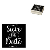 Save the Date Vintage Kopfplatte Gummistempel (Stempel)