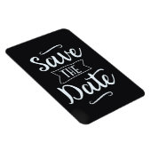 Save the Date Vintage Kopfplatte Magnet (Rechte Seite)