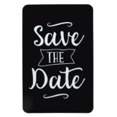 Save the Date Vintage Kopfplatte Magnet (Vertikal)