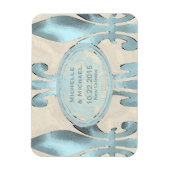 Save the Date Vintage Lilie Magnet (Vertikal)