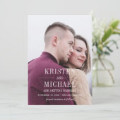 Save The Date. Vintage Musterplatten-Fotokarten Einladung (Stehend Vorderseite)