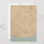 Save the Date Vintage Papierstapel Mitteilungskarte (Rückseite)