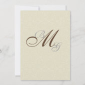 Save the Date - Vintage Peacock & Magnolia-Wirbel (Rückseite)