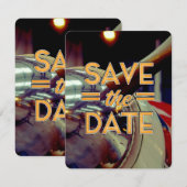 Save the Date Vintage-Propellerflugzeug (Vorne/Hinten)