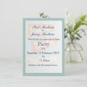 Save the Date Vintage Reiseplakat Einladung (Stehend Vorderseite)