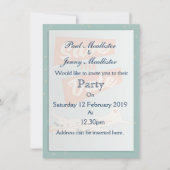 Save the Date Vintage Reiseplakat Einladung (Vorderseite)