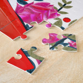 Save The Date Vintage-Rotes Auto Puzzle (Seite)