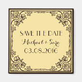 Save the Date Vintage Wedding Magnet (Vorne)