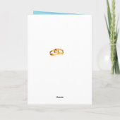 Save the Date Vintage Yacht- und Hochzeitsringe (Rückseite)