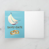 Save the Date Vintage Yacht- und Hochzeitsringe (Innenseite)