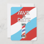 Save the Date Vintager Barberladen (Rückseite)