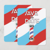 Save the Date Vintager Barberladen (Vorne/Hinten)