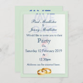 Save the Date Vintager Barberladen Einladung (Vorne/Hinten)