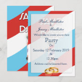 Save the Date Vintager Barberladen Einladung (Vorne/Hinten)