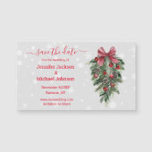 Save the Date Vintager Dekormagnet Magnetkarte (Vorderseite)