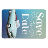 Save the Date Vintager Klassiker Magnet (Horizontal)