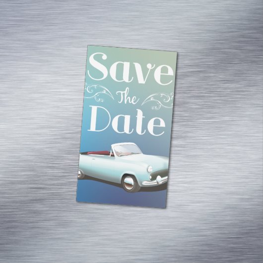 Save the Date Vintager Klassiker Magnetische Visitenkarte (Beispiel)