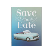 Save the Date Vintager Klassiker Notizblock (Rotiert)