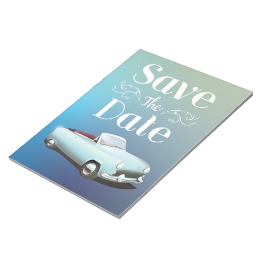 Save the Date Vintager Klassiker Notizblock (angewinkelt)
