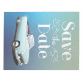 Save the Date Vintager Klassiker Notizblock (Vorderseite)