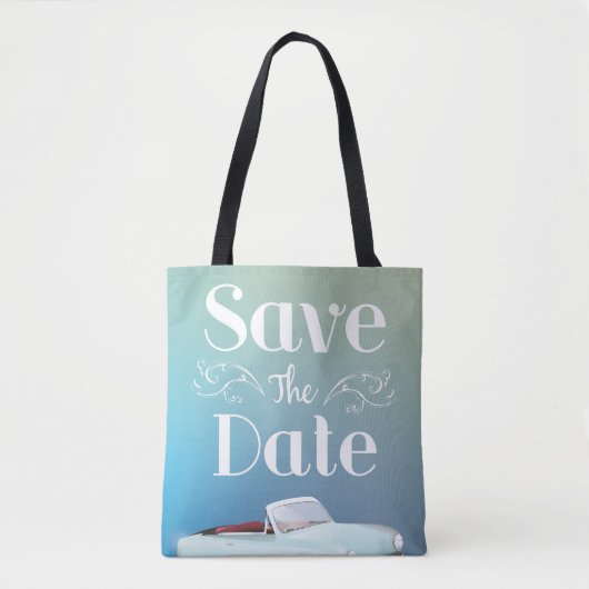 Save the Date Vintager Klassiker Tasche (Vorderseite)