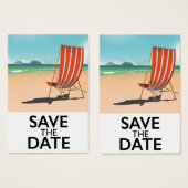 Save the Date Vintager Liegestuhl (Vorne & Hinten)