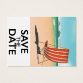 Save the Date Vintager Liegestuhl (Rückseite)