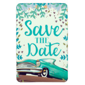 Save the Date Vintager Vintager Oldtimer. Magnet (Vertikal)